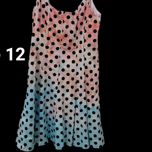 Ice Dyed Retro Style Dress - Picture 7 of 7